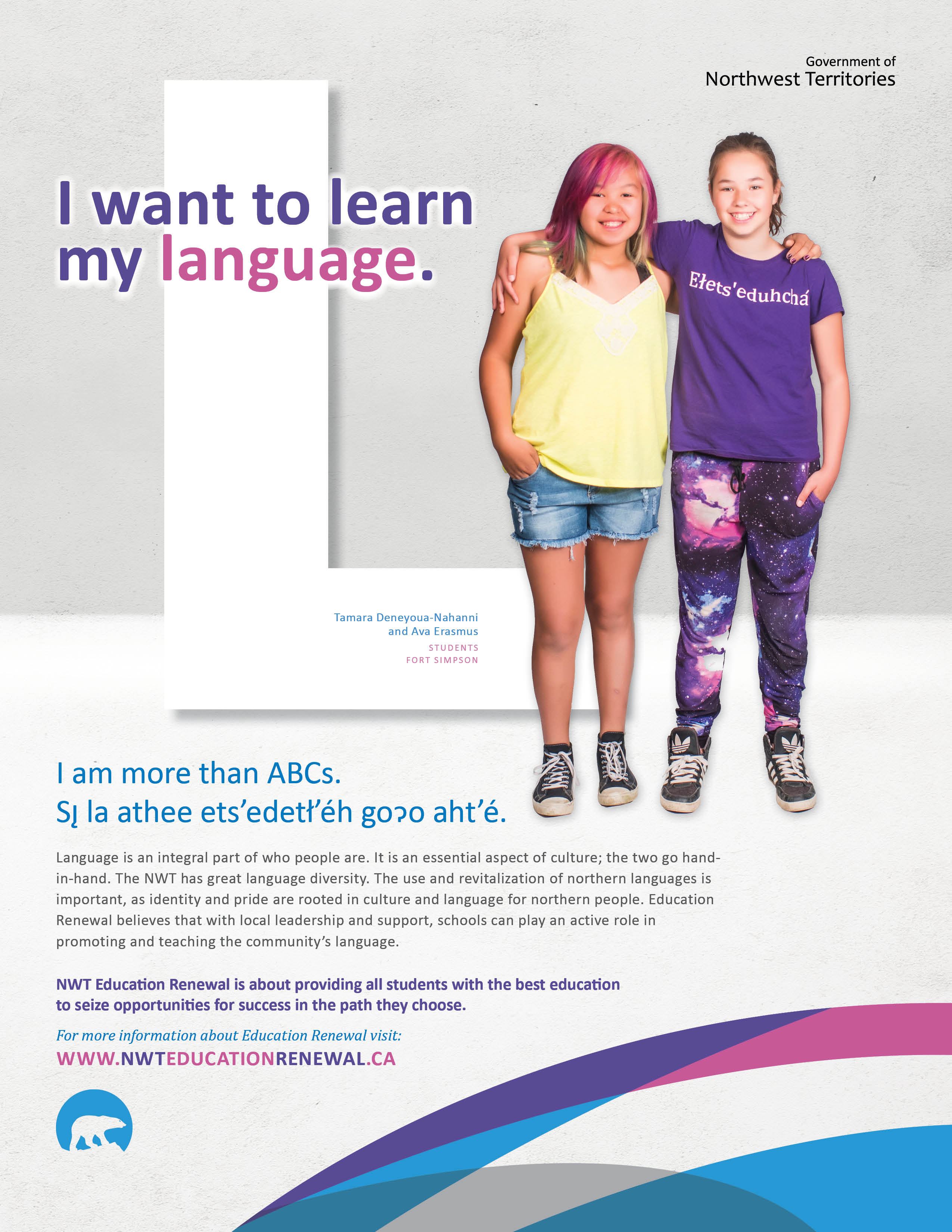 ABC Campaign - Learn my language poster