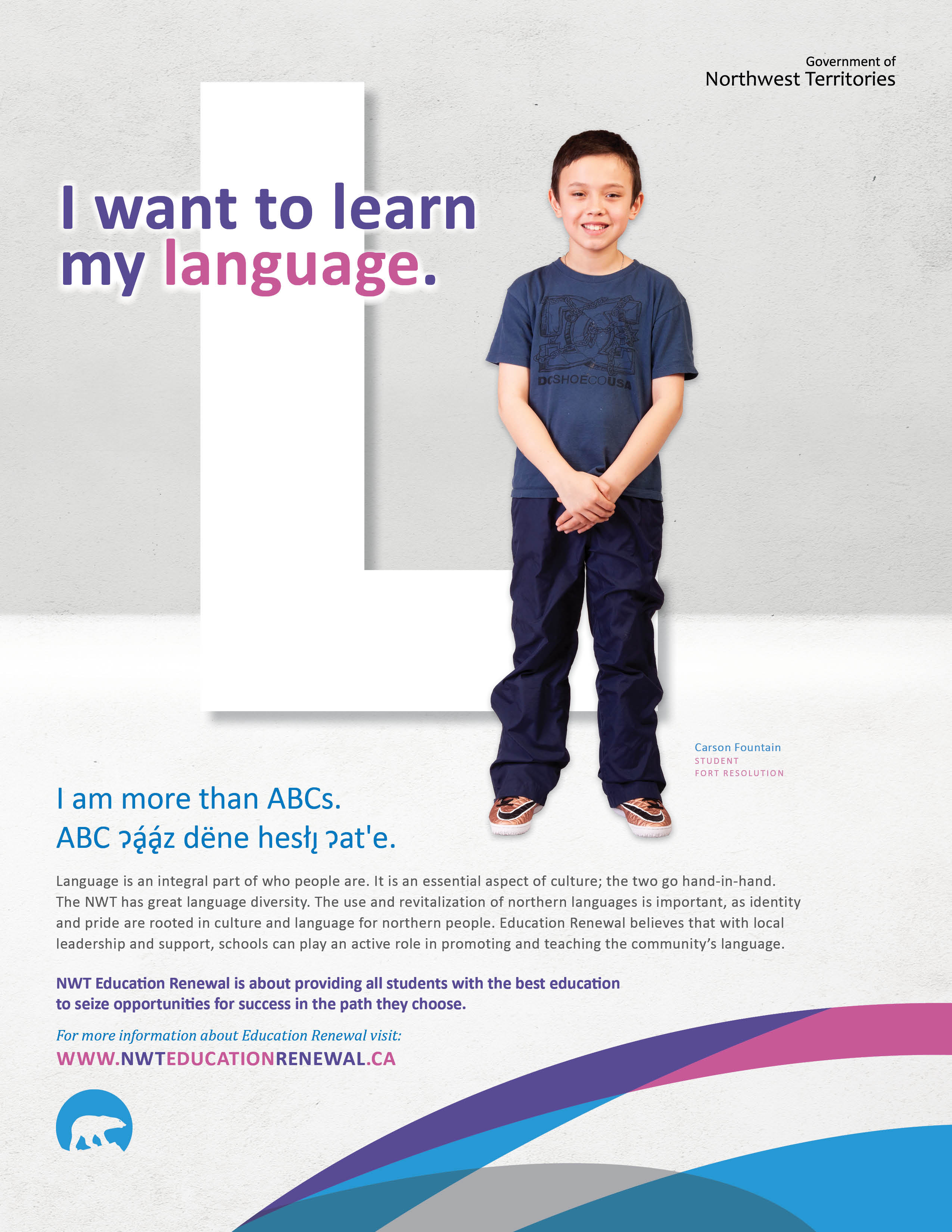 ABC Campaign - Learn my language poster