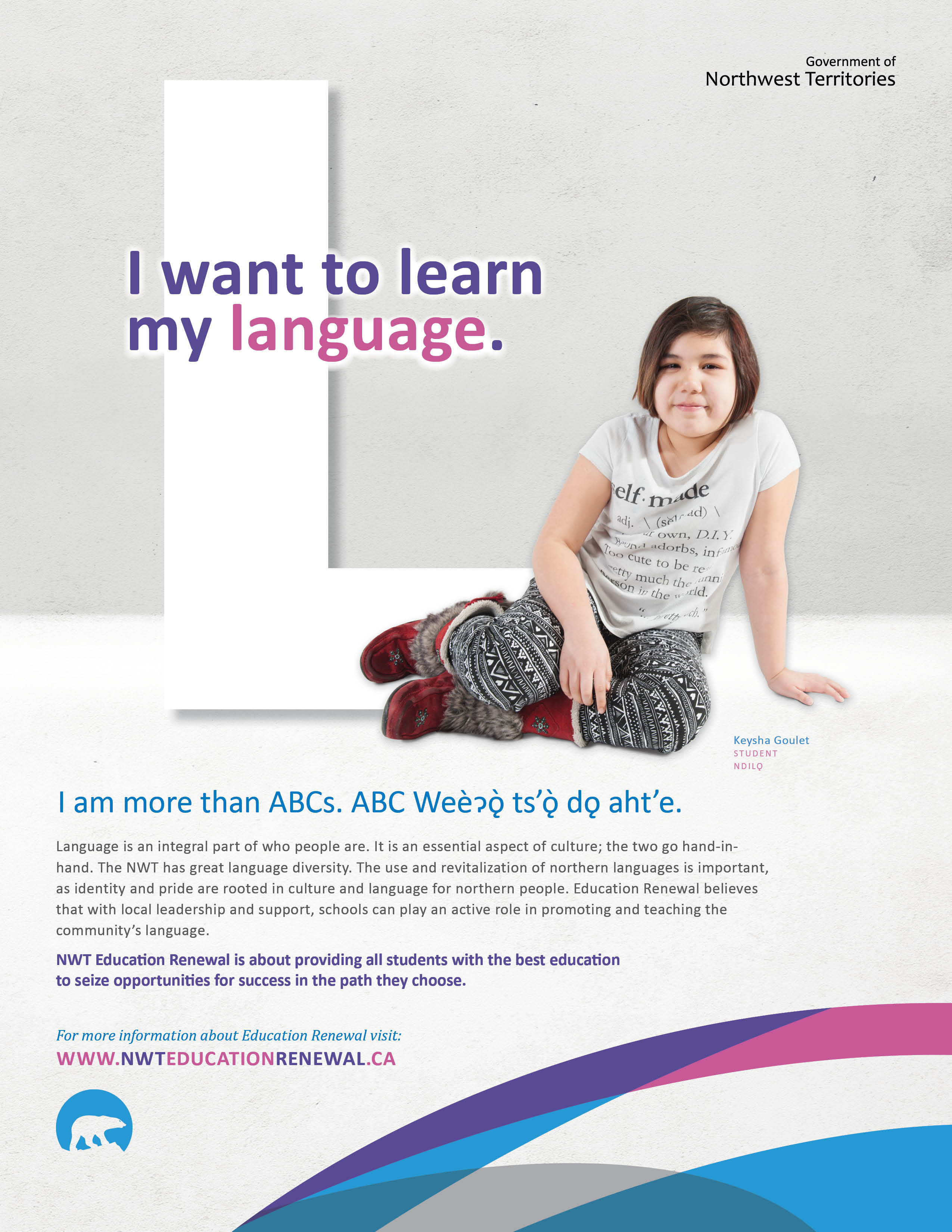 ABC Campaign - Learn my language poster