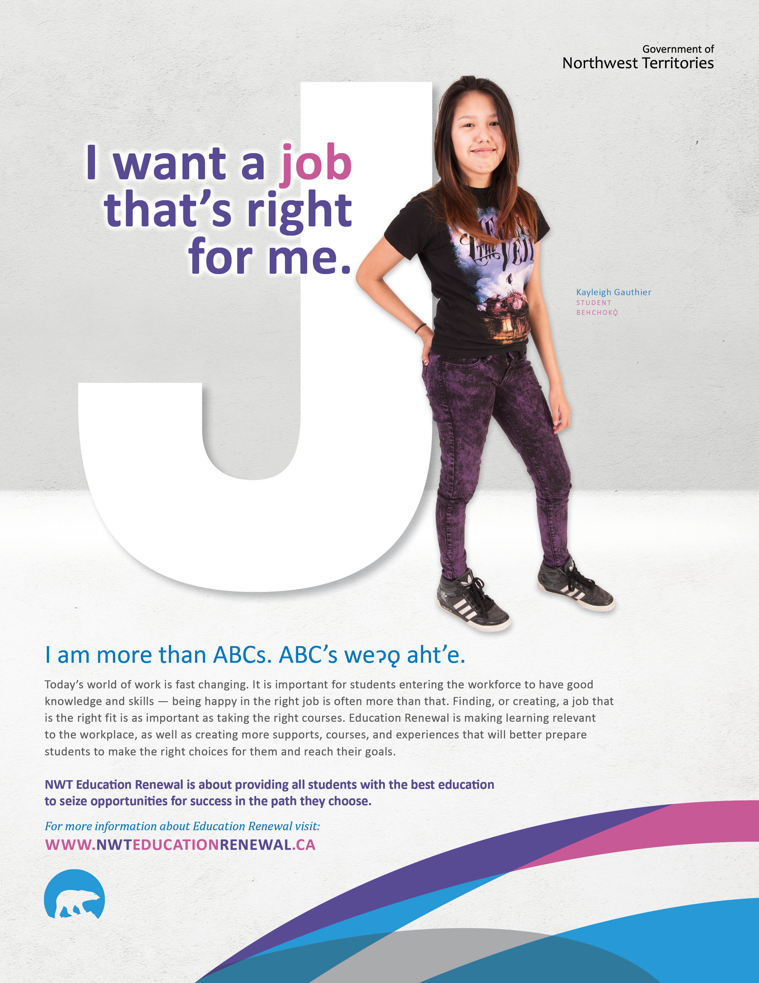 ABC Campaign - I want a job that's right for me poster